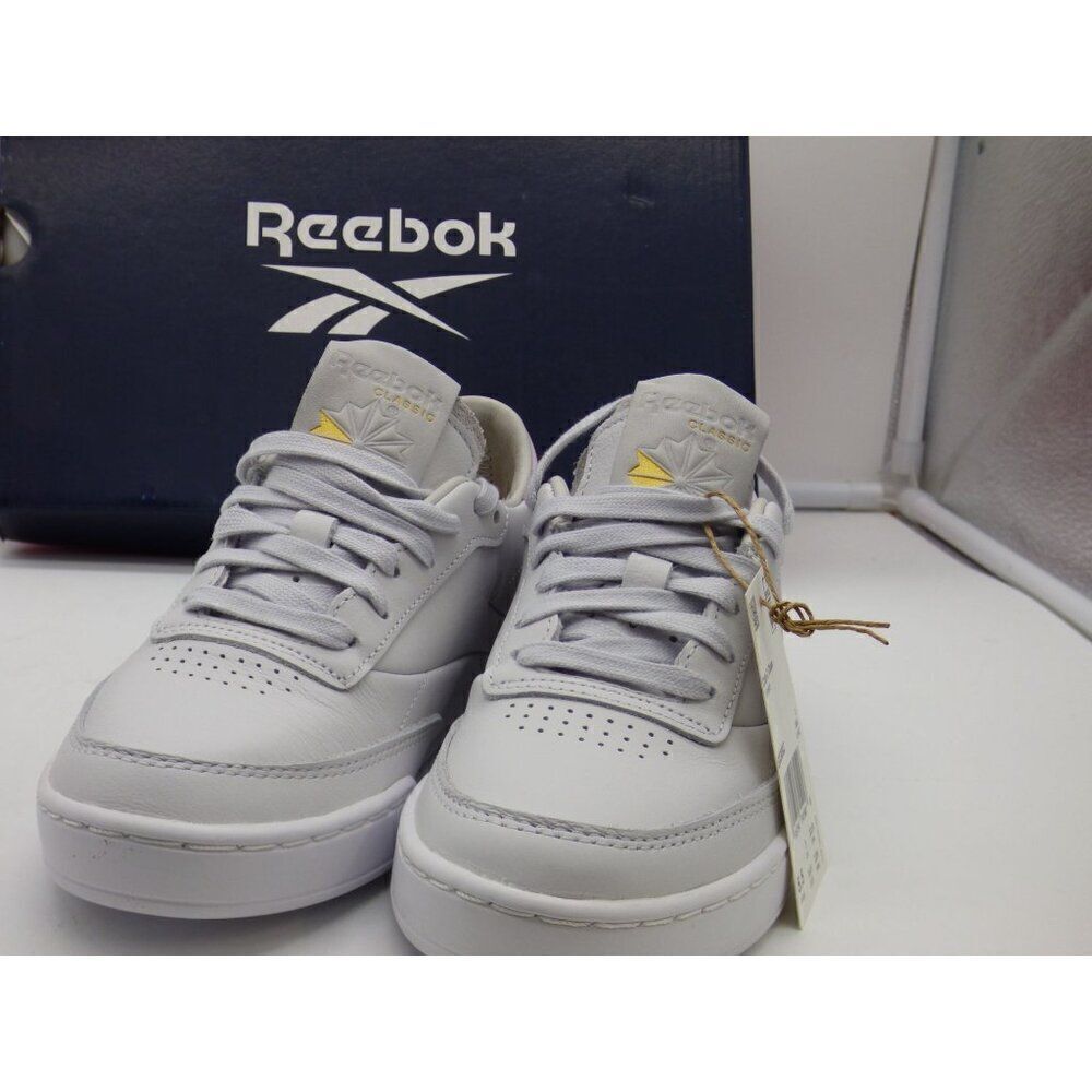 Reebok Club C Clean Tennis Sneaker - Women's, Cold Gray/Lilac, Sz. 5.5 - Picture 4 of 13
